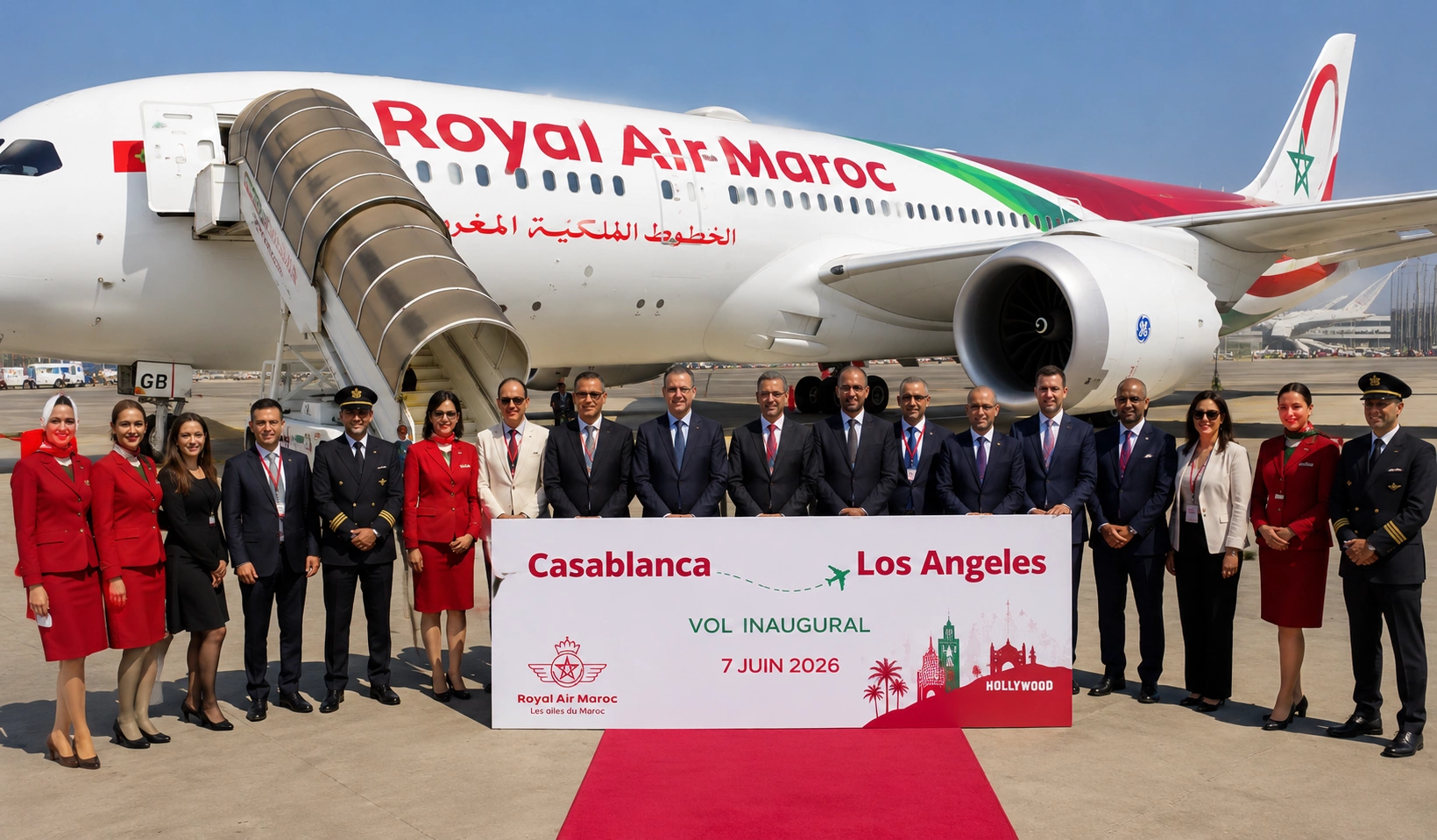 الخطوط الملكية المغربية تدشن أول خط مباشر بين الدار البيضاء ولوس أنجلوس