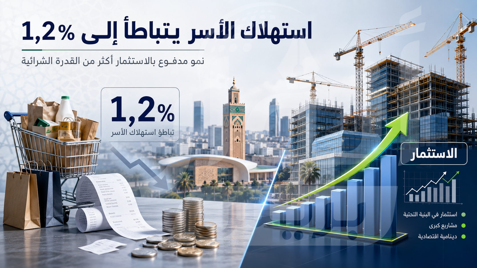 الحسابات الوطنية لسنة 2025 تكشف تباطؤ استهلاك الأسر إلى 1,2% رغم نمو الاقتصاد بـ4,9%