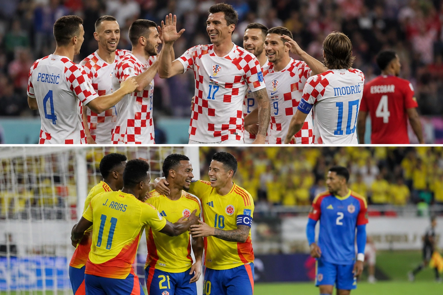 كولومبيا تحسم التأهل وكرواتيا تنعش آمالها بفوز صعب على بنما